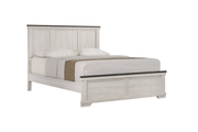 Leighton Cream/Brown Full Panel Bed - DMV FurnitureFull Bed