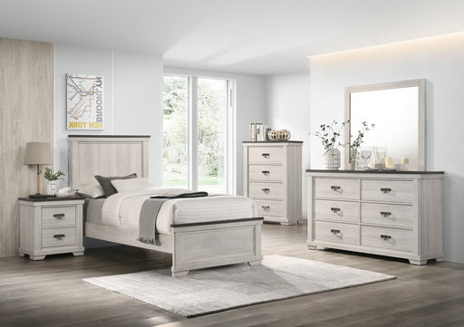 Leighton Cream/Brown Panel Youth Bedroom Set - DMV FurnitureYouth Bedroom Set