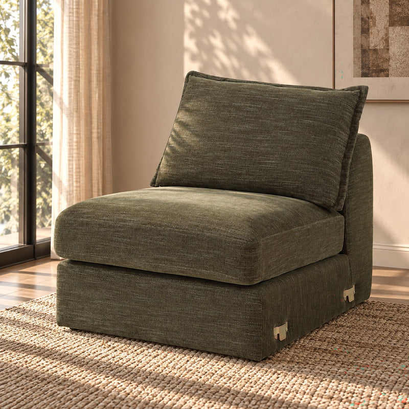 Leighton Modular - Armless Chair w/1 Pillow - LV07691