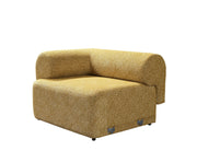Lena Mustard Boucle 3 - Piece Curved Sectional - DMV FurnitureSectional