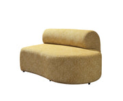 Lena Mustard Boucle 3 - Piece Curved Sectional - DMV FurnitureSectional