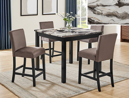 Lennon 5-Pk Ct Ht Set-Faux Marb Brn - 1715SET-BMBL
