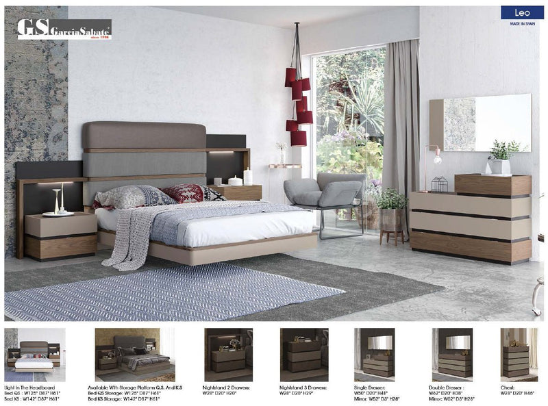 Leo Bed Queen - DMV FurnitureQueen Bed