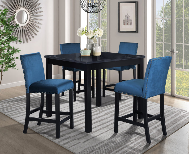 Leo Black/blue 5 Piece - LEO-BLKBLU-5-PC