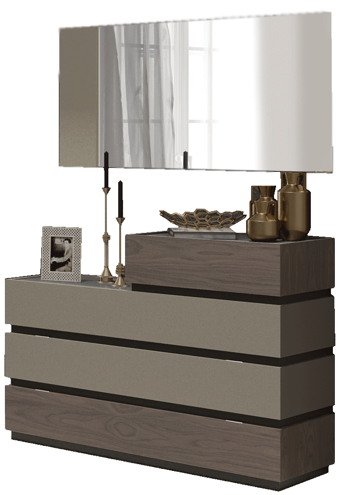 Leo Dresser/Chest/Mirror Set - p10942
