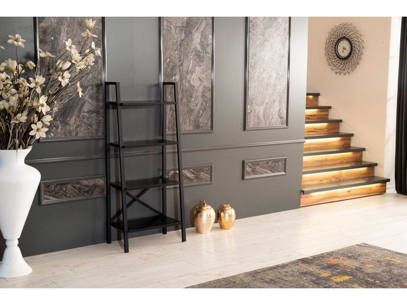 Leon Bookcase in Grey - 711-LEO-BC-GREY