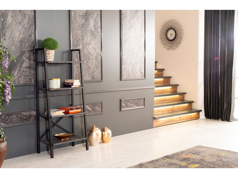 Leon Bookcase in Walnut - 711-LEO-BC-WALNUT