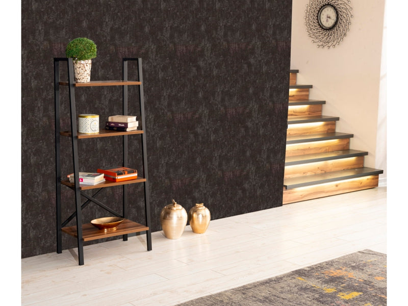 Leon Bookcase in Walnut - 711-LEO-BC-WALNUT