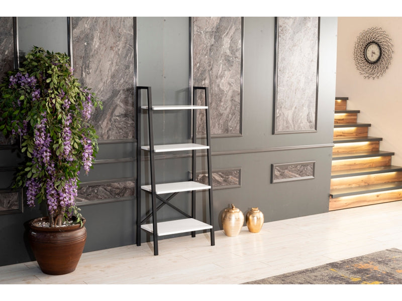 Leon Bookcase in White - 711-LEO-BC-WHITE