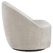 Leon Chenille Upholstered Swivel Accent Chair Beige - 903411