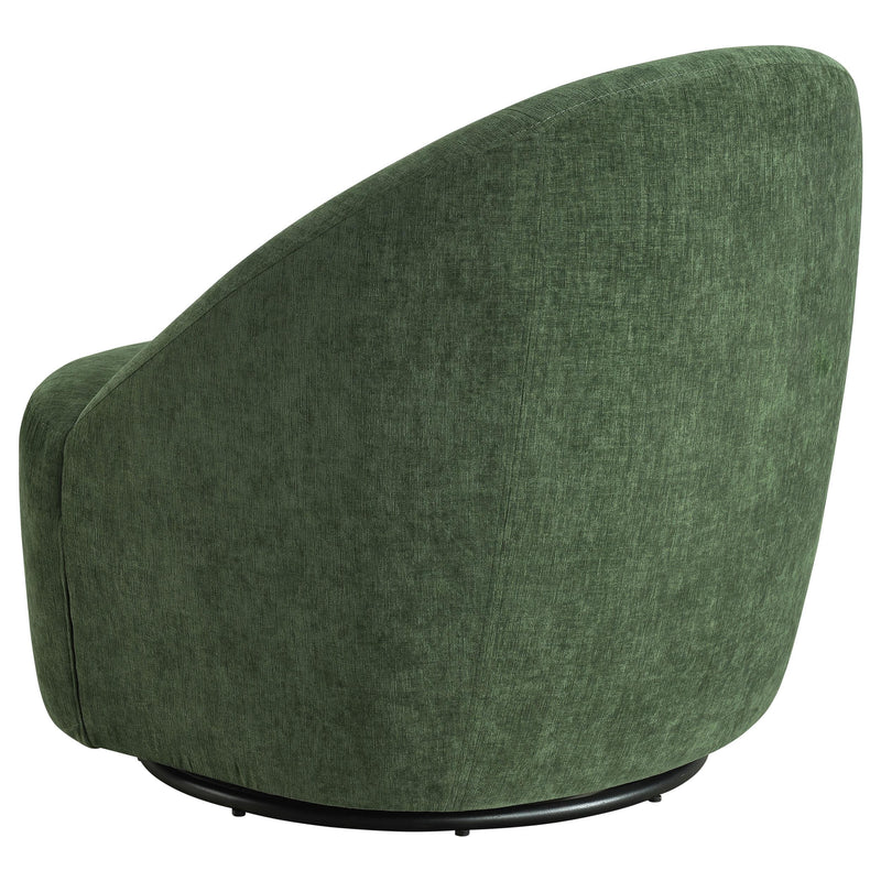 Leon Chenille Upholstered Swivel Accent Chair Green - 903412