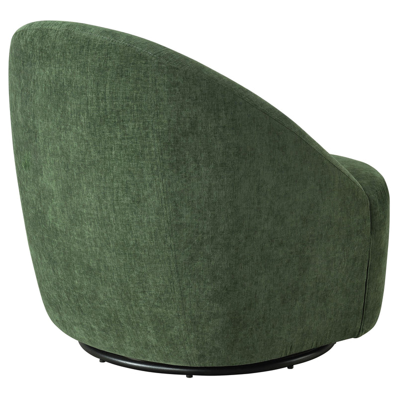 Leon Chenille Upholstered Swivel Accent Chair Green - 903412