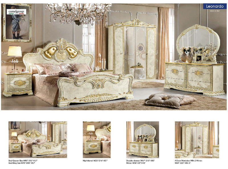 Leonardo Bedroom, Camelgroup Italy Set - DMV Furniture