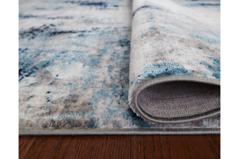 Leonelle Cream/Blue/Gray Large Rug - DMV FurnitureRug Large