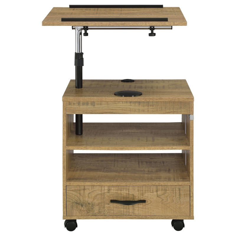 Lerma 1-drawer Adjustable Tray Top Nightstand with Speaker Mango - 305772MGO
