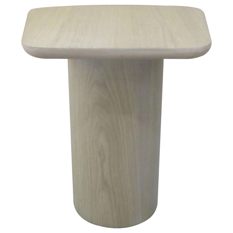 Lester Contemporary Square Wood End Table with Oak Veneer Honey Oak - 704937