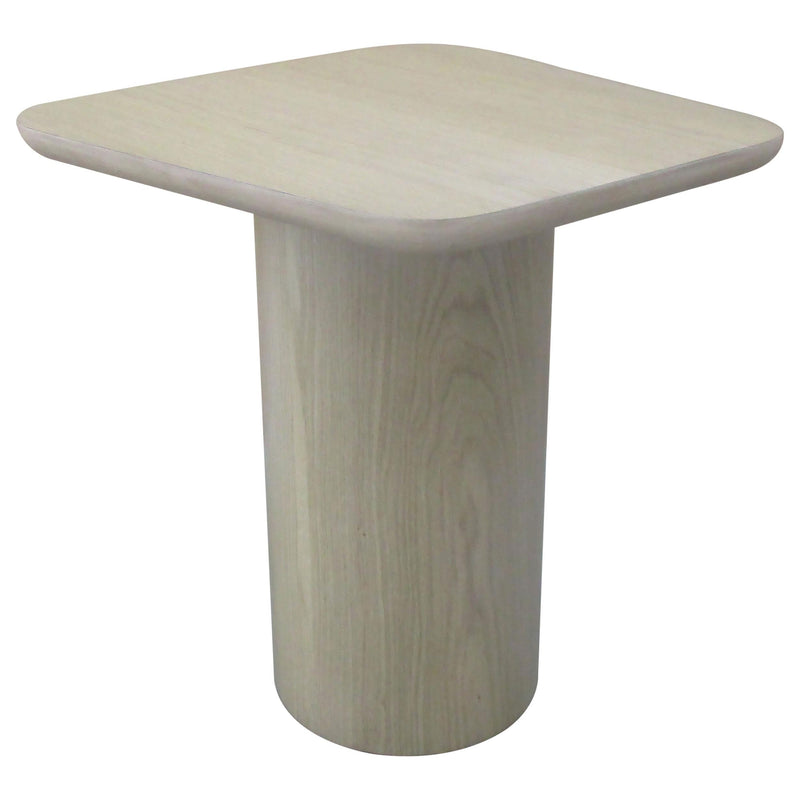 Lester Contemporary Square Wood End Table with Oak Veneer Honey Oak - 704937