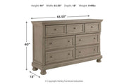 Lettner Light Gray Dresser - DMV FurnitureDresser