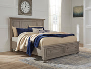 Lettner Light Gray Footboard Storage Platform Bedroom Set - DMV FurnitureBedroom Set