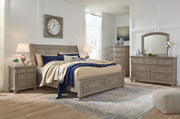 Lettner Light Gray Footboard Storage Sleigh Platform Bedroom Set - DMV FurnitureBedroom Set