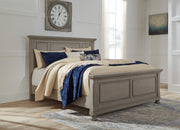 Lettner Light Gray King Panel Bed - DMV FurnitureKing Bed
