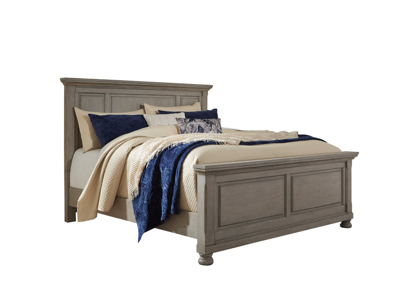 Lettner Light Gray King Panel Bed - DMV FurnitureKing Bed