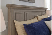 Lettner Light Gray King Sleigh Bed with 2 Storage Drawers - DMV FurnitureKing Bed