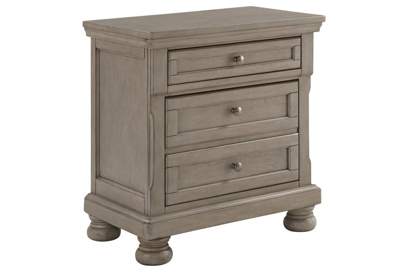 Lettner Light Gray Nightstand - DMV FurnitureNightstand