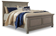 Lettner Light Gray Queen Panel Bed, Dresser, and Nightstand - B733B42