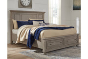 Lettner Light Gray Queen Panel Storage Bed - DMV FurnitureQueen Bed
