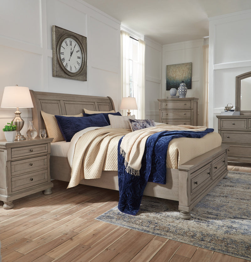 Lettner Light Gray Sleigh Bedroom Set - DMV FurnitureBedroom Set