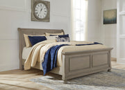 Lettner Light Gray Sleigh Platform Bedroom Set - DMV FurnitureBedroom Set