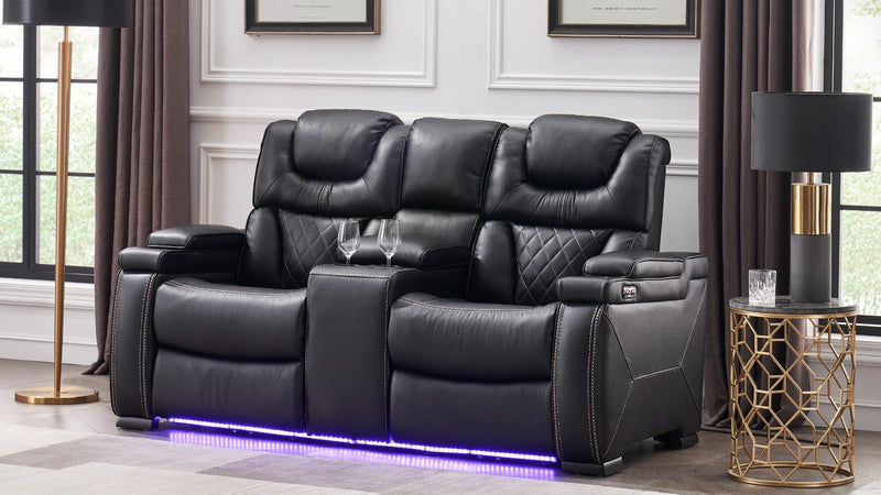 Lexus Loveseat Black - Lexus Loveseat Black