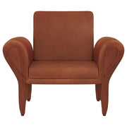 Liana Upholstered Roll Arm Accent Armchair Rust Orange - 903150