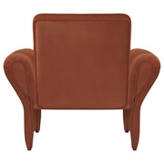 Liana Upholstered Roll Arm Accent Armchair Rust Orange - 903150
