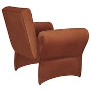 Liana Upholstered Roll Arm Accent Armchair Rust Orange - 903150
