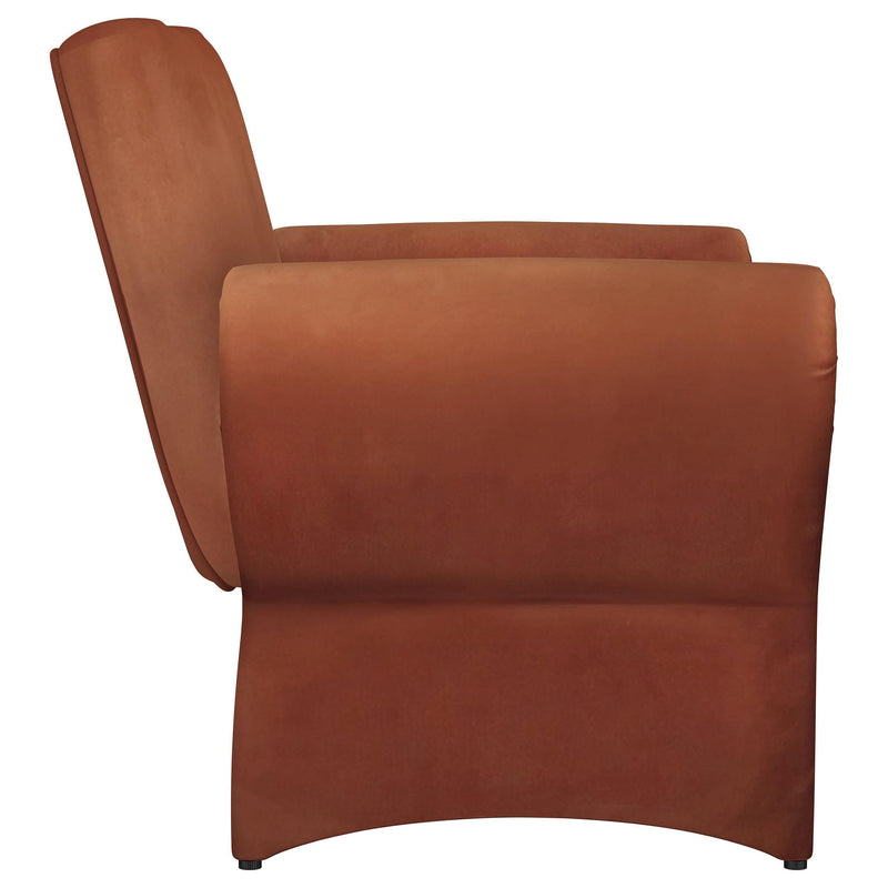 Liana Upholstered Roll Arm Accent Armchair Rust Orange - 903150