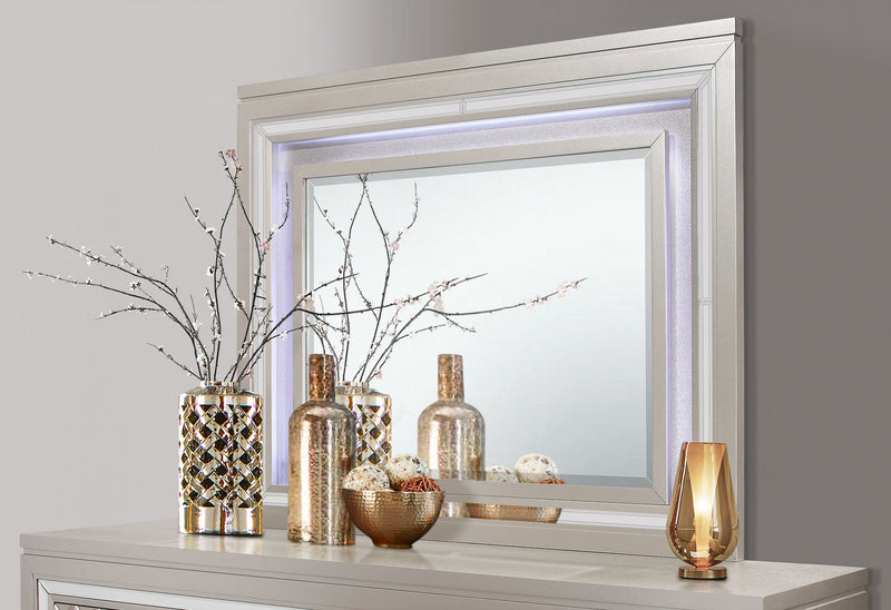 Paris Champagne Mirror With Led - PARIS-CHAMPAGNE-MR W/LIGHT - DMV Furniture
