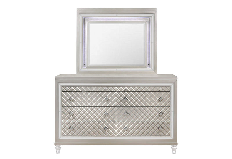 Paris Champagne Mirror With Led - PARIS-CHAMPAGNE-MR W/LIGHT - DMV Furniture