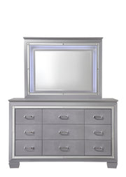 Lillian Silver LED Upholestered Bedroom Set - DMV FurnitureBedroom Set