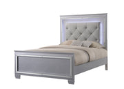 Lillian Silver LED Upholestered Bedroom Set - DMV FurnitureBedroom Set