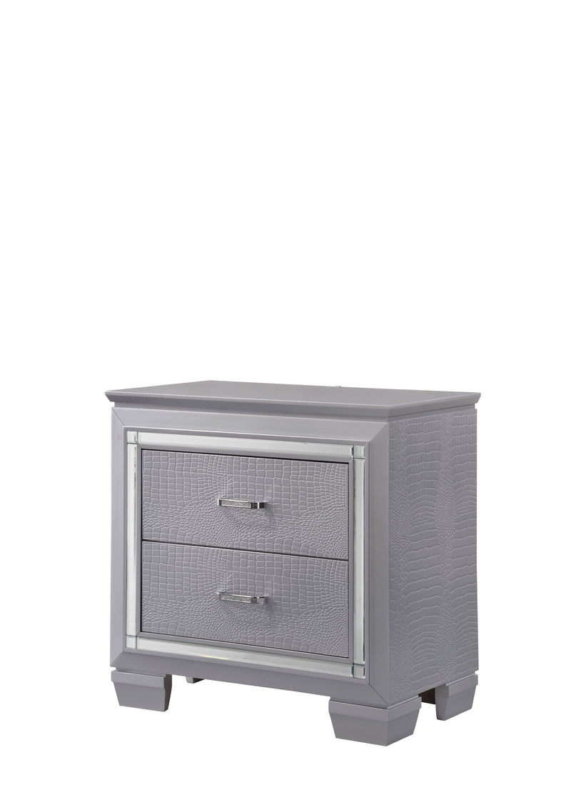Lillian Silver LED Upholestered Bedroom Set - DMV FurnitureBedroom Set