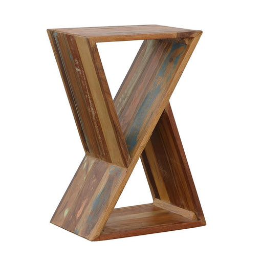 Lily Solid Reclaimed Wood Accent Side Table Natural - 910180