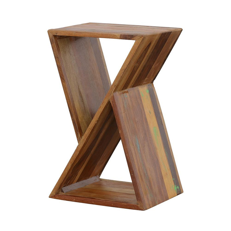 Lily Solid Reclaimed Wood Accent Side Table Natural - 910180