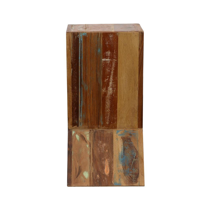 Lily Solid Reclaimed Wood Accent Side Table Natural - 910180