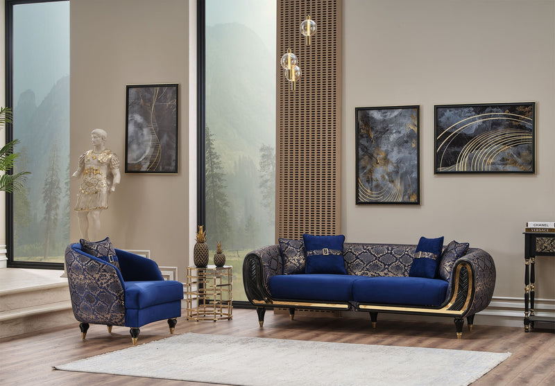 Lima Chair Blue in Blue - 101-LIM-BLUE-B