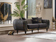 Lima Stationary Sofa Black in Black - 101-LIM-BLACK-3