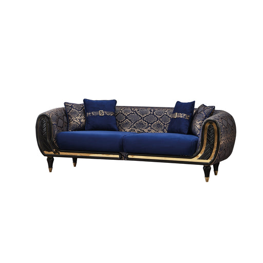 Lima Stationary Sofa Blue in Blue - 101-LIM-BLUE-3