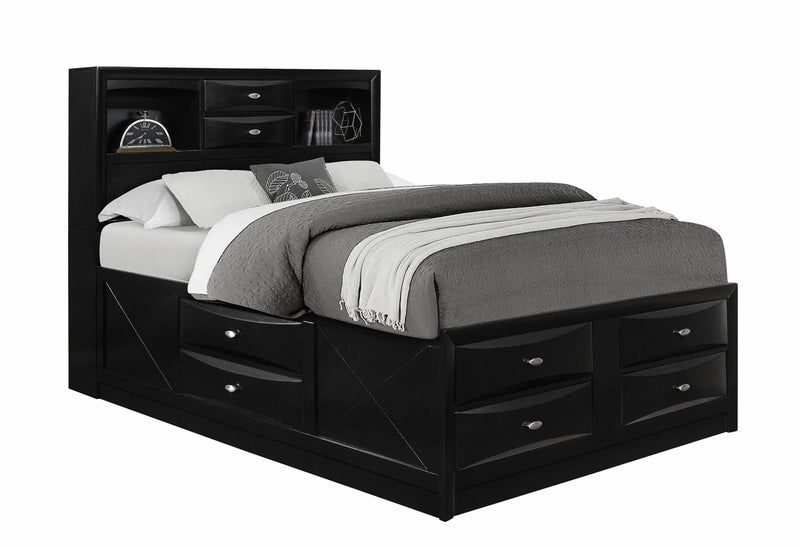 Linda Black Queen Bed Group - LINDA-BL-QBG (M)