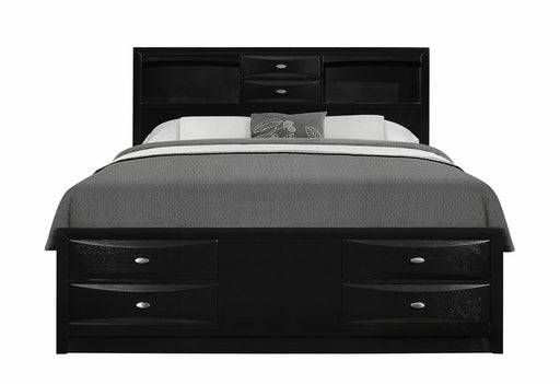 Linda Black Queen Bed - LINDA-BL-QB (M)
